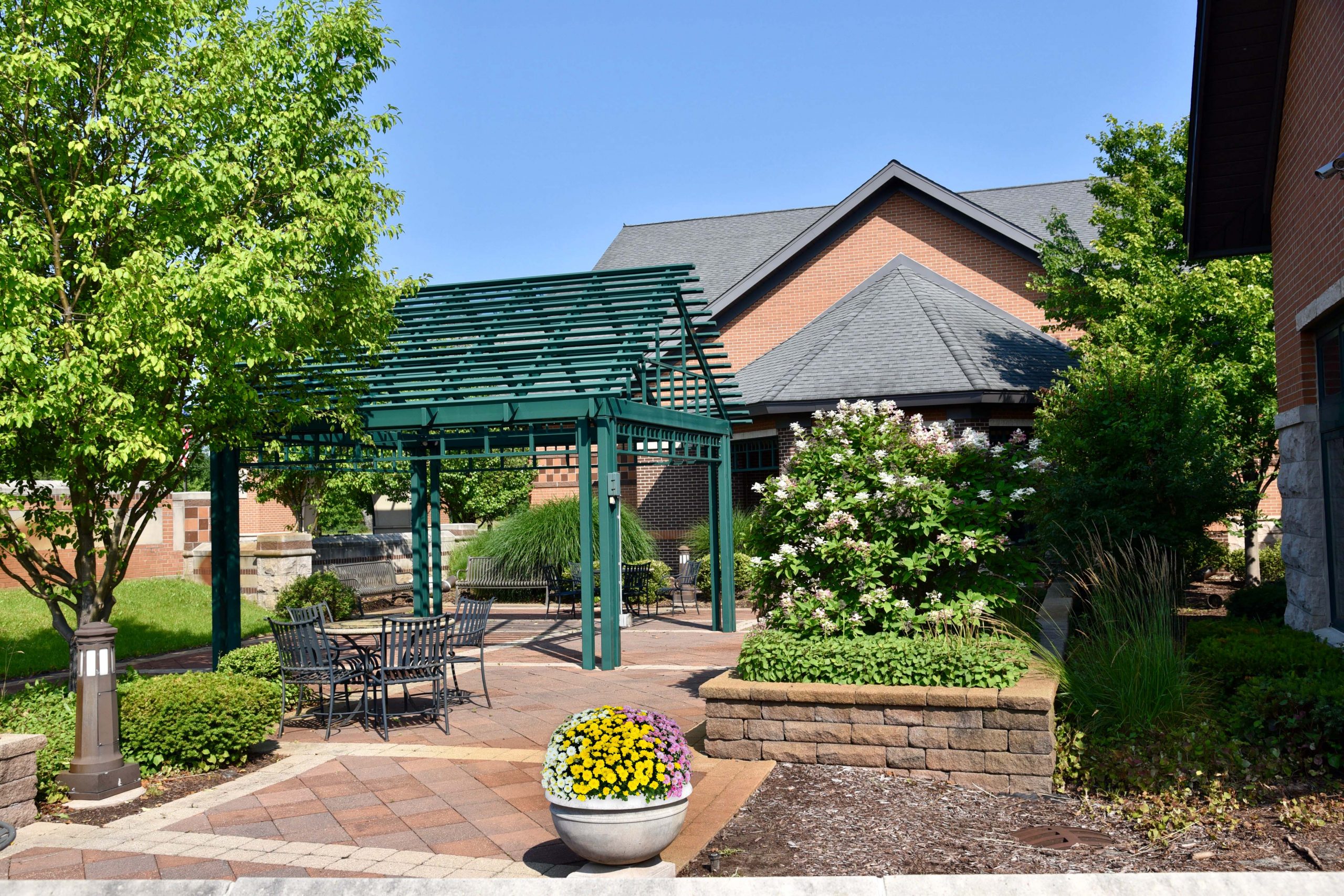 Photo of the Harris Branch Courtyard