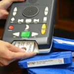 Photo of a digital talking-book player