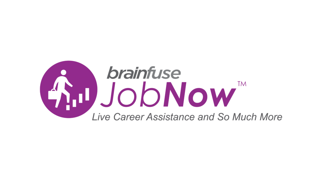 Brainfuse JobNow logo - Live Career Assistance and o Much More