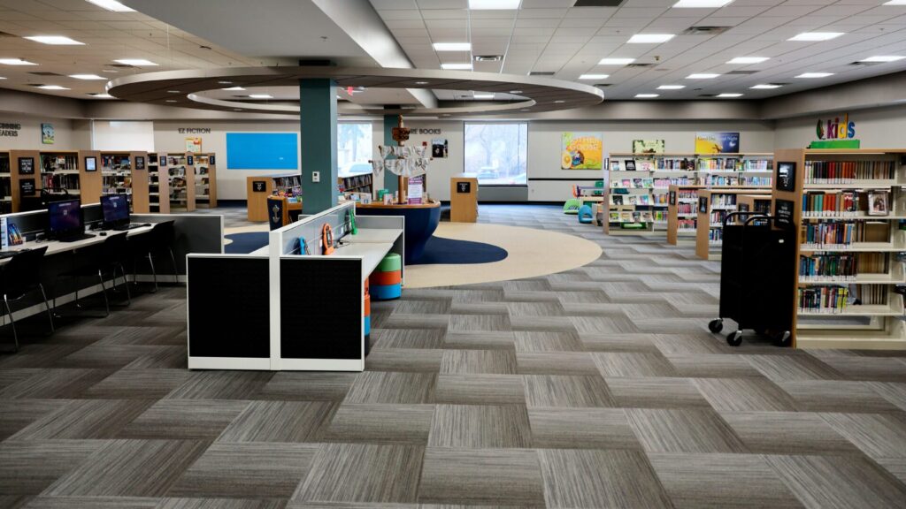 The Children's area at the Mishawaka Library.