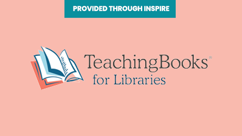 Thumbnail_Teaching-Books-for-Libraries Image Text, PROVIDED THROUGH INSPIRE. Teaching Books for Libraries.