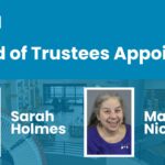 MPHPL logo, photos of Sarah Holmes and Mary Nicolini. ’MPHPL Board of Trustees Appointed Sarah Holmes and Mary Nicolini.’