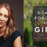 Photo of Indiana Author Rebecca McKanna and the book she authored, Don’t Forget the Girl by Rebecca McKanna.