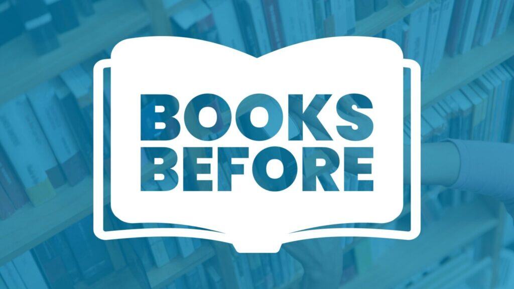 The Books Before program header for 50 books before graduation.