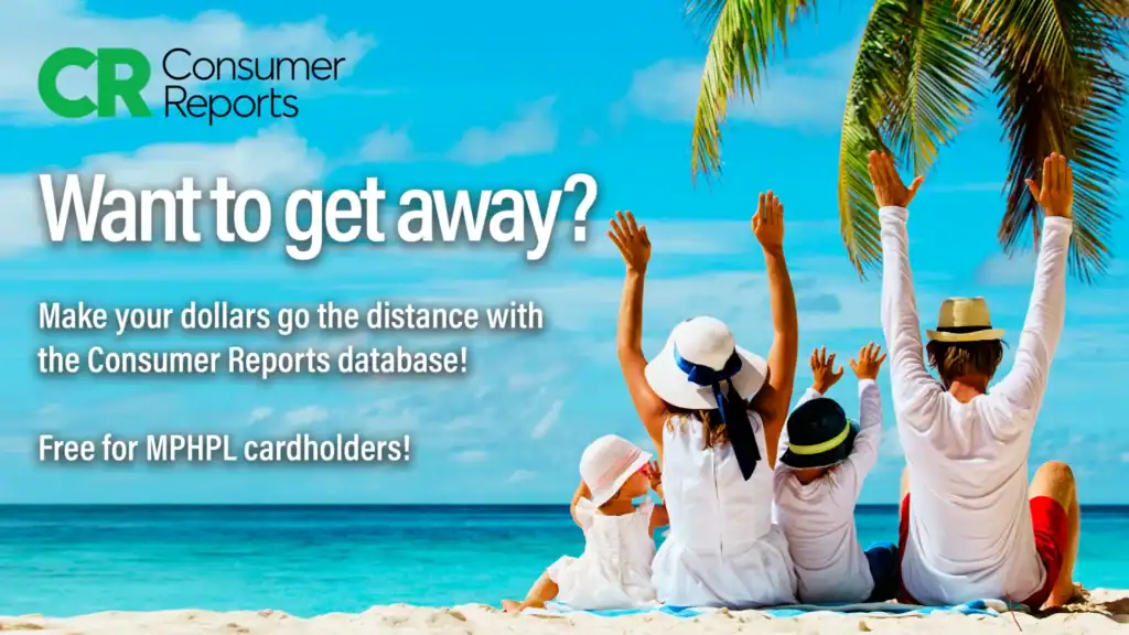 Accessible, engaging image of a family relaxing on the beach, promoting leisure at Mishawaka-Penn-Harris Public Library.